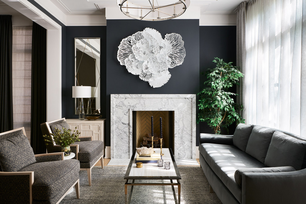 Lincoln Park Transitional - Transitional - Living Room - Chicago - by ...
