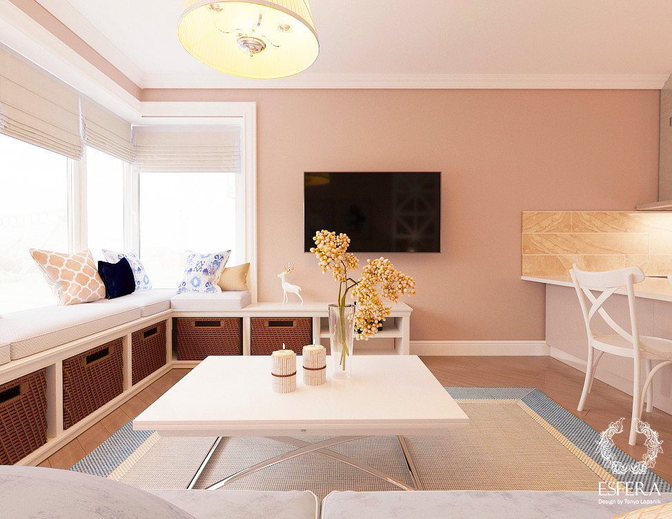 Дизайн проект однокомнатной квартиры.