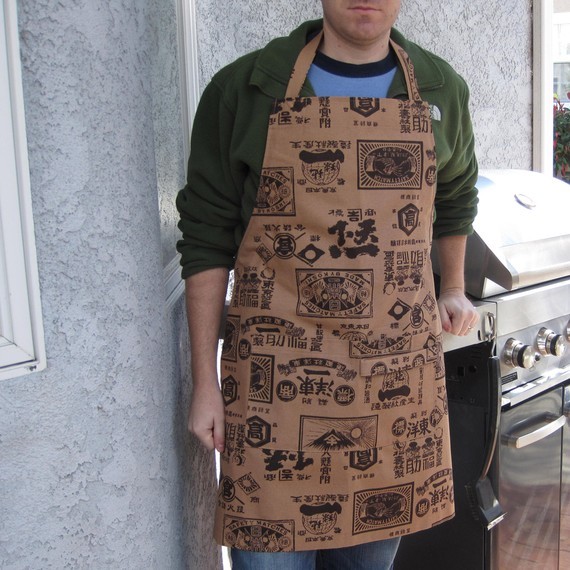 Mens Easy On BBQ Apron Contemporary Aprons by Etsy