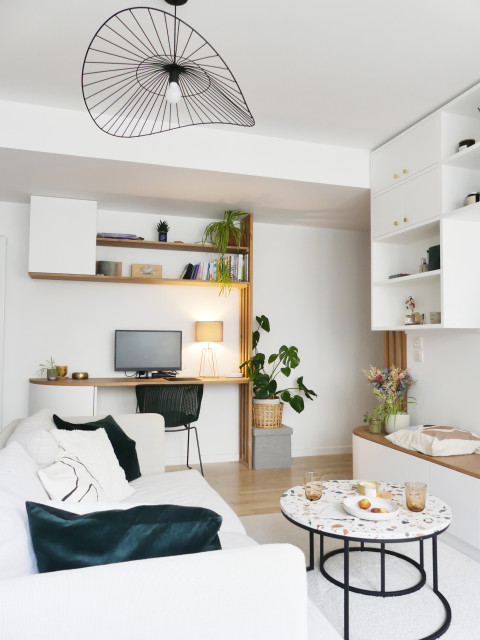 Optimiser un appartement sur plan transitional-living-room