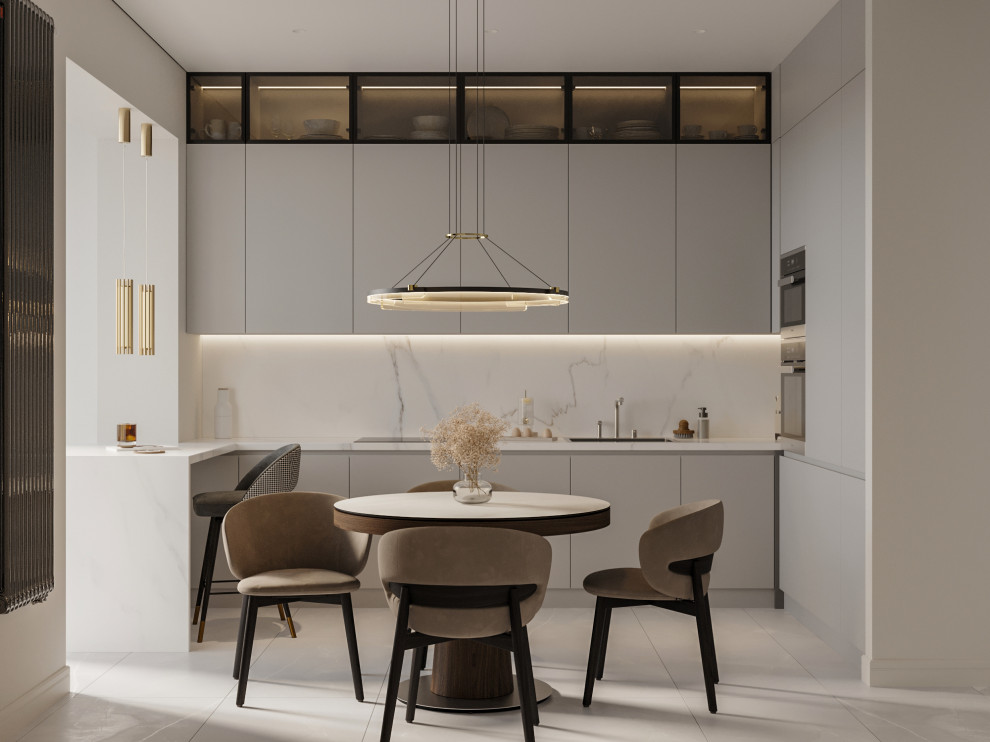 Современная квартира в Москве 78 м²