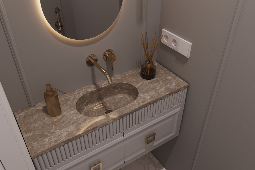 Дизайн небольшого гостевого санузла 1,7м2