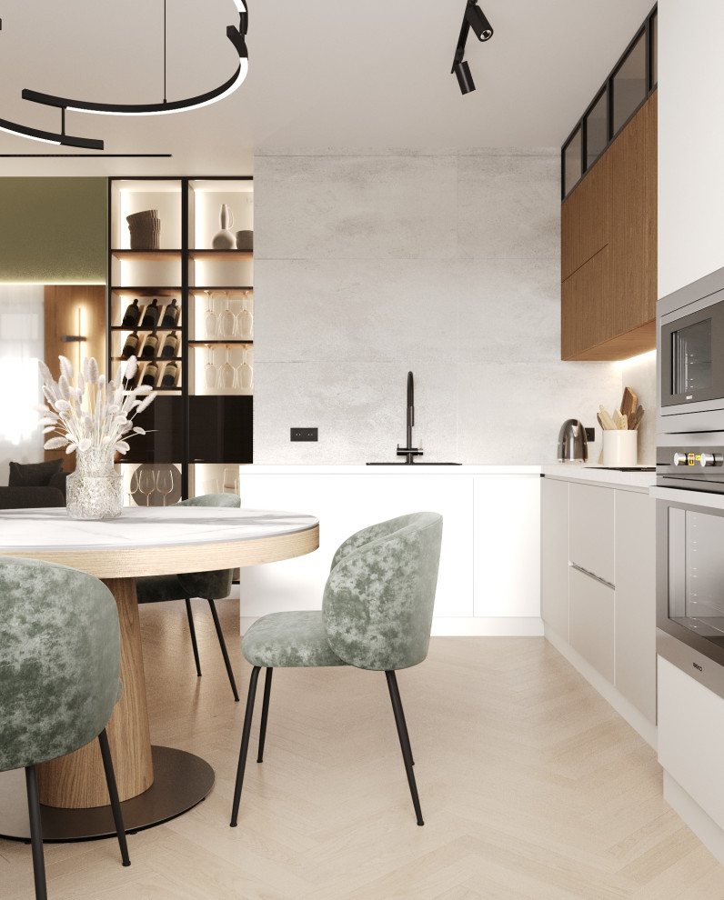 Кухня-гостиная в ЖК Александровский