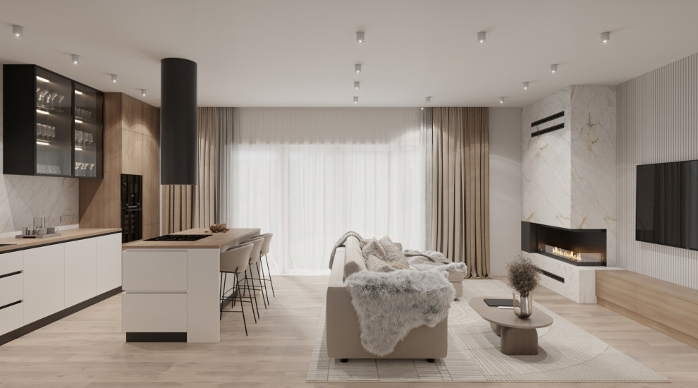 Коттедж в эко стиле