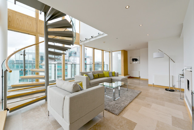 Spencer Dock Apartment contemporary-living-room