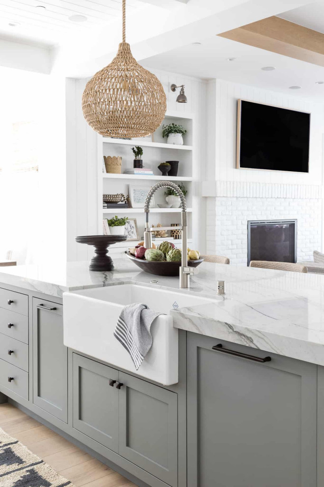 Inspiration for a transitional kitchen remodel in Orange County
