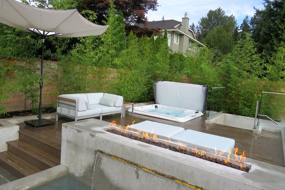 Inspiration for a contemporary home design remodel in Vancouver