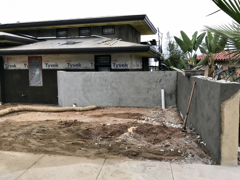 New Block Wall and Courtyard Wall in Point Loma