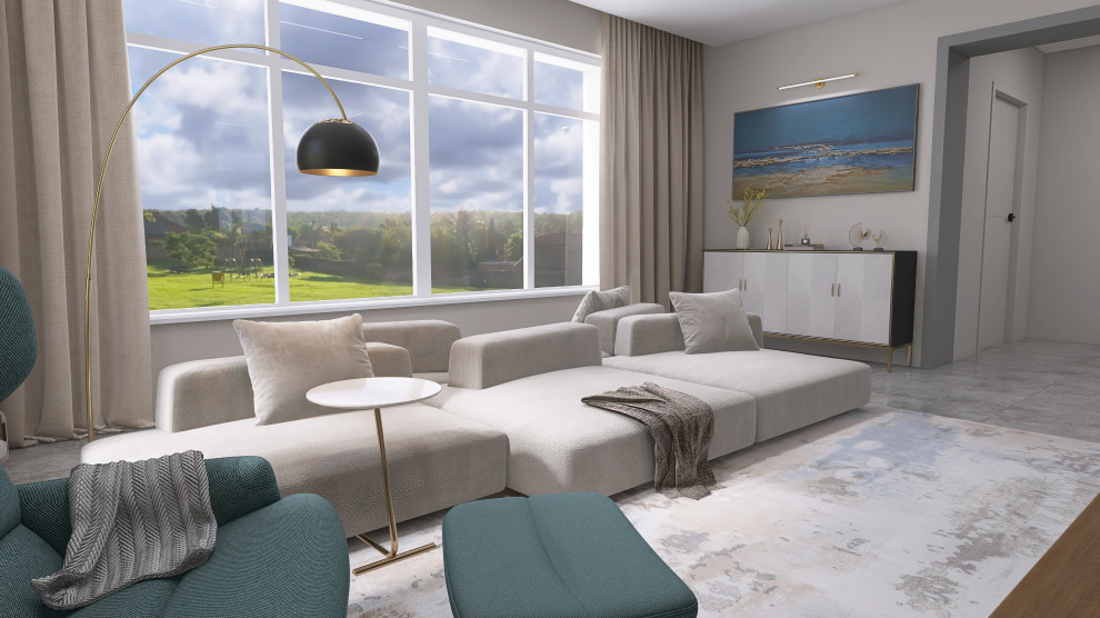 Кухня-гостиная в частном доме, Московская область