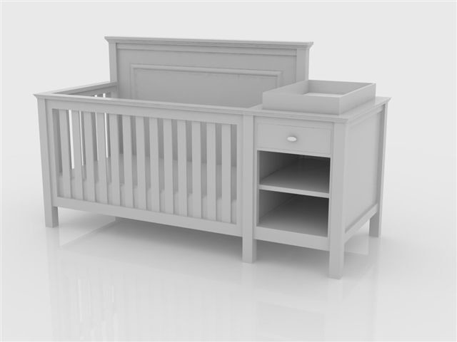 bassinet and changing table combo