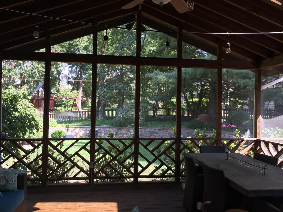 Renovating Screened Porch paint white or stain dark