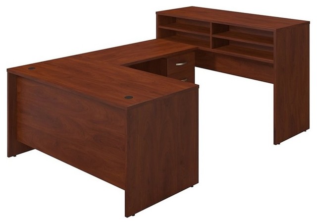 Bush Business Series C Elite 60 Executive Desk In Hansen Cherry