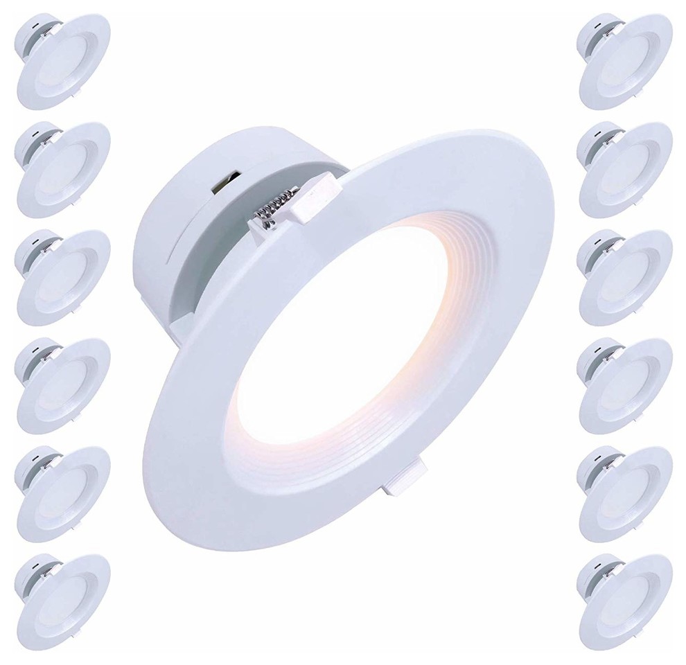 LED 6" Canless Downlight, Dimmable, 9W Contemporary Recessed