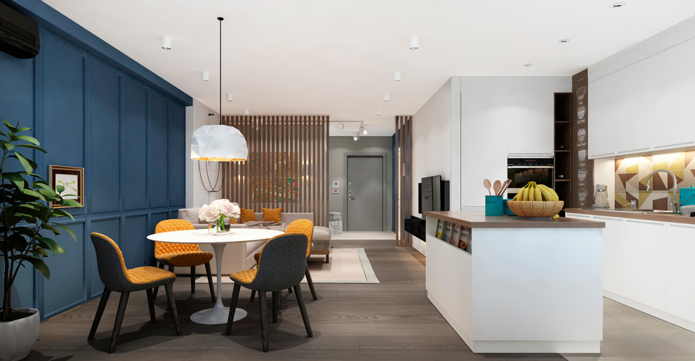 Квартира 80 м2 в современном стиле, для молодой семьи