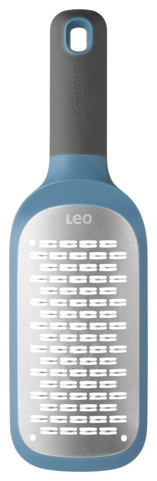 Leo Double-sided Ribbon Paddle Grater, Blue & Grey