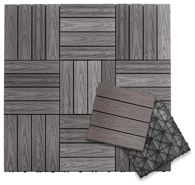 1'x1' Quick Deck Outdoor Composite Deck Tile Modern Deck Tiles And