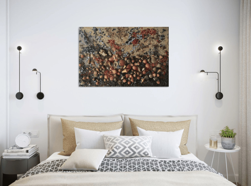 Спальня - Дизайн интерьера - Картины художницы Дианы Маливани (1)