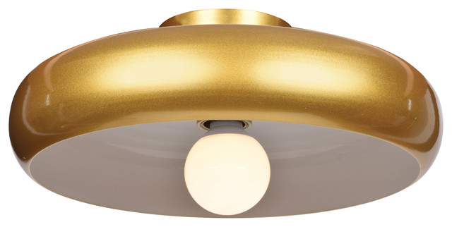 Bistro Round Colored Led Flush Mount Contemporary Flush Mount Ceiling Lighting By Access Lighting