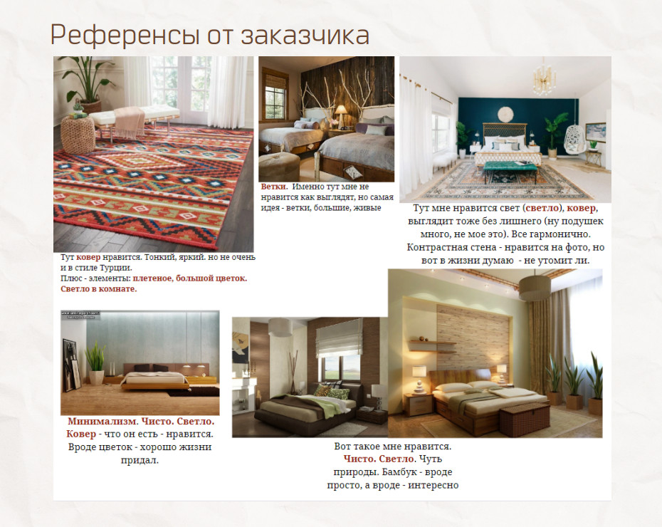 Спальня молодой пары в Москве