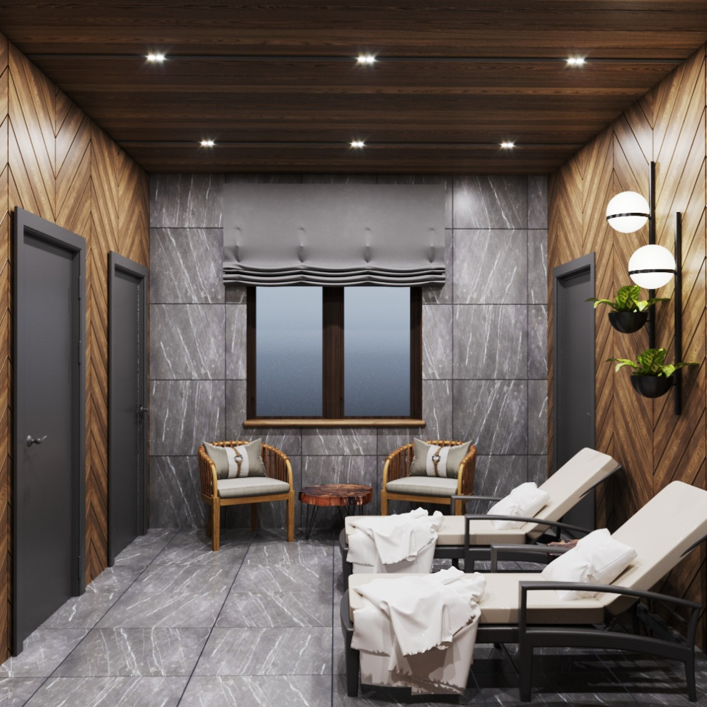 Дизайн зоны барбекю и бани