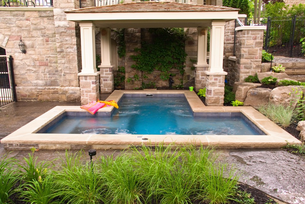 Design ideas for an eclectic pool in Toronto.