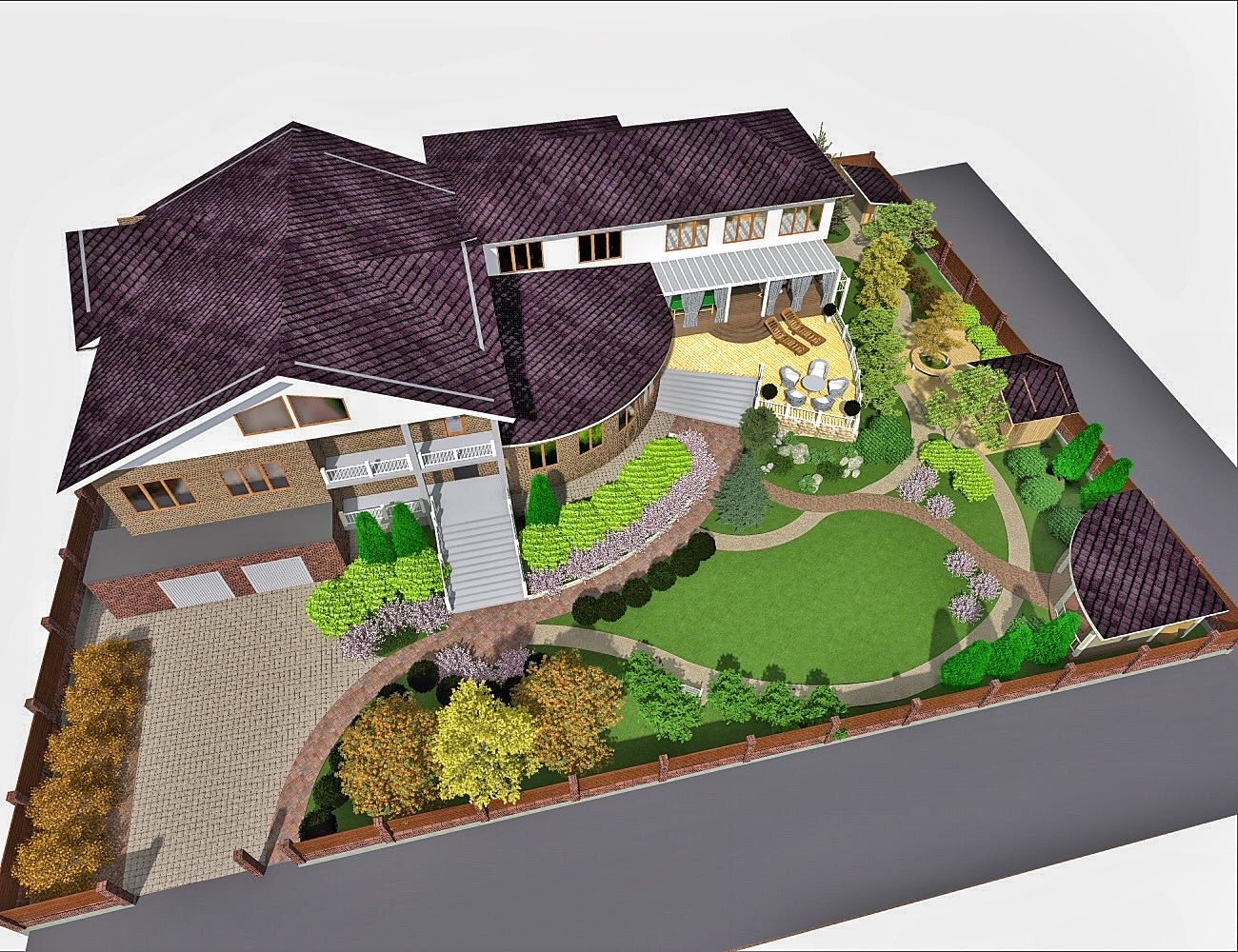 Ландшафтный дизайн в п. Ново-Разводная (Иркутск)