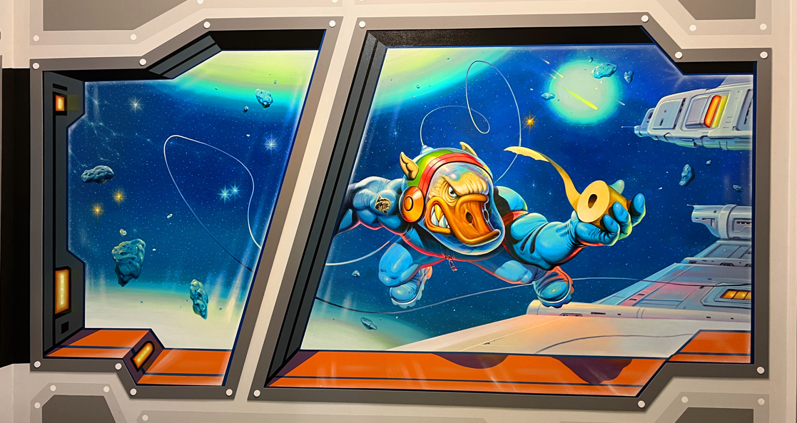 Роспись ванной комнаты