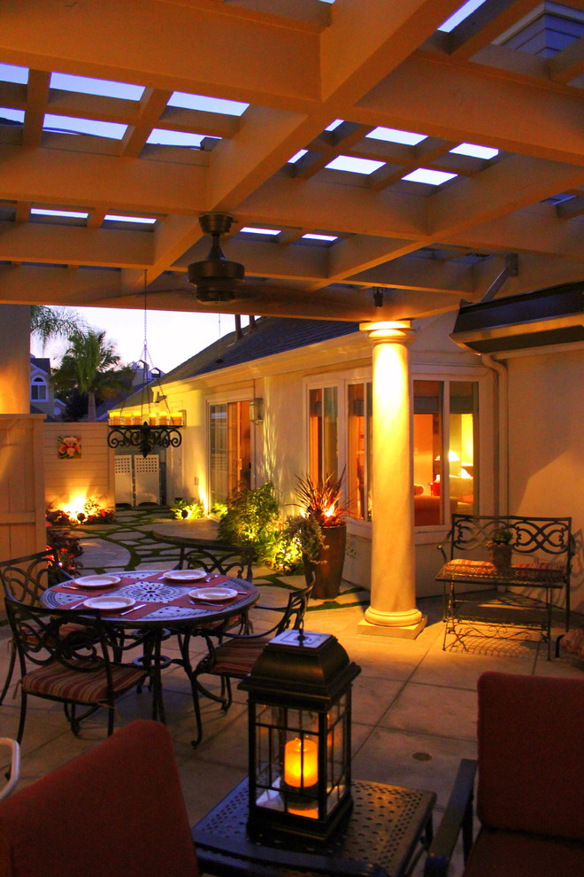 This is an example of an eclectic patio in Orange County.