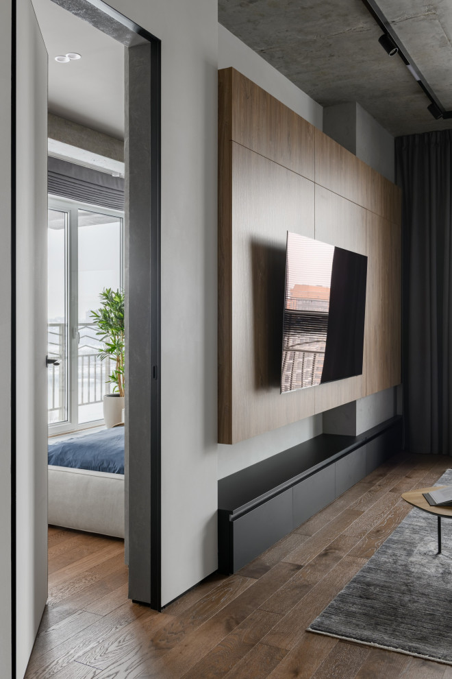 Брутальная трехкомнатная квартира 90 кв.м. с видом на реку