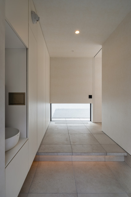 都会のオアシス中庭のある家 contemporain-entree