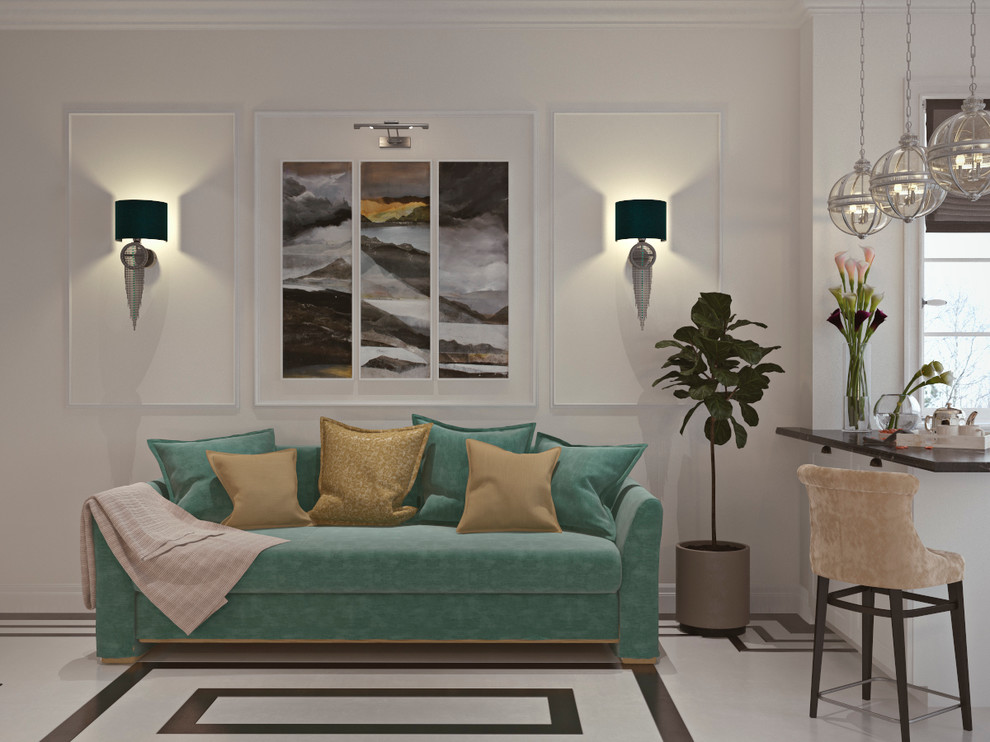 Двухкомнатная квартира в классическом стиле в Моксве.