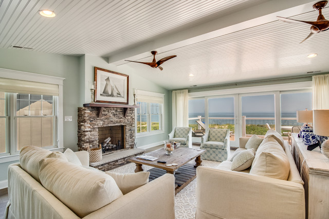Lewes Beach beach-style-living-room