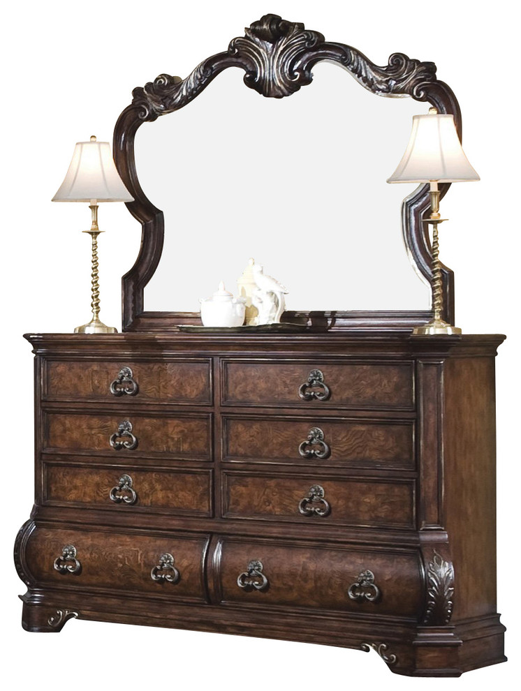 Wellington Manor Dresser with Mirror by Pulaski Furniture
