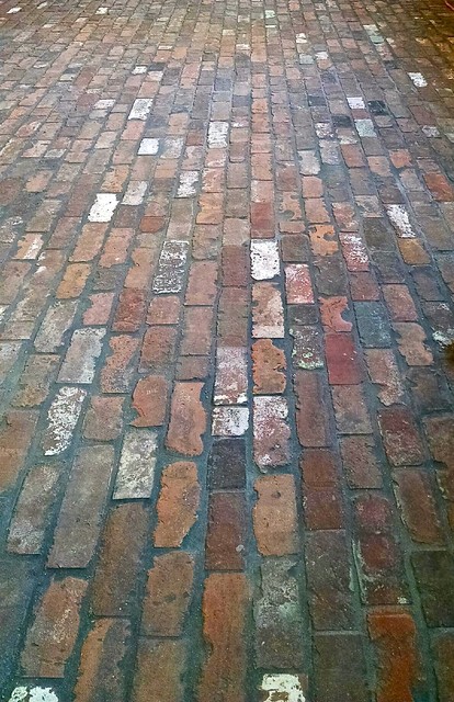 Pocasset Reclaimed Thin Brick Floor American Traditional
