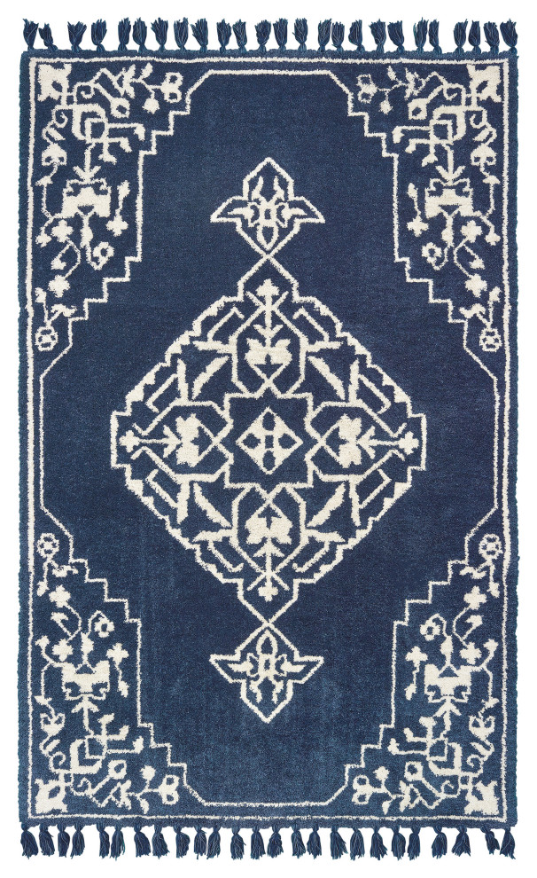 Oriental Weavers Madison Blue/ Ivory Oriental Indoor Area Rug 3'6"X5'6"