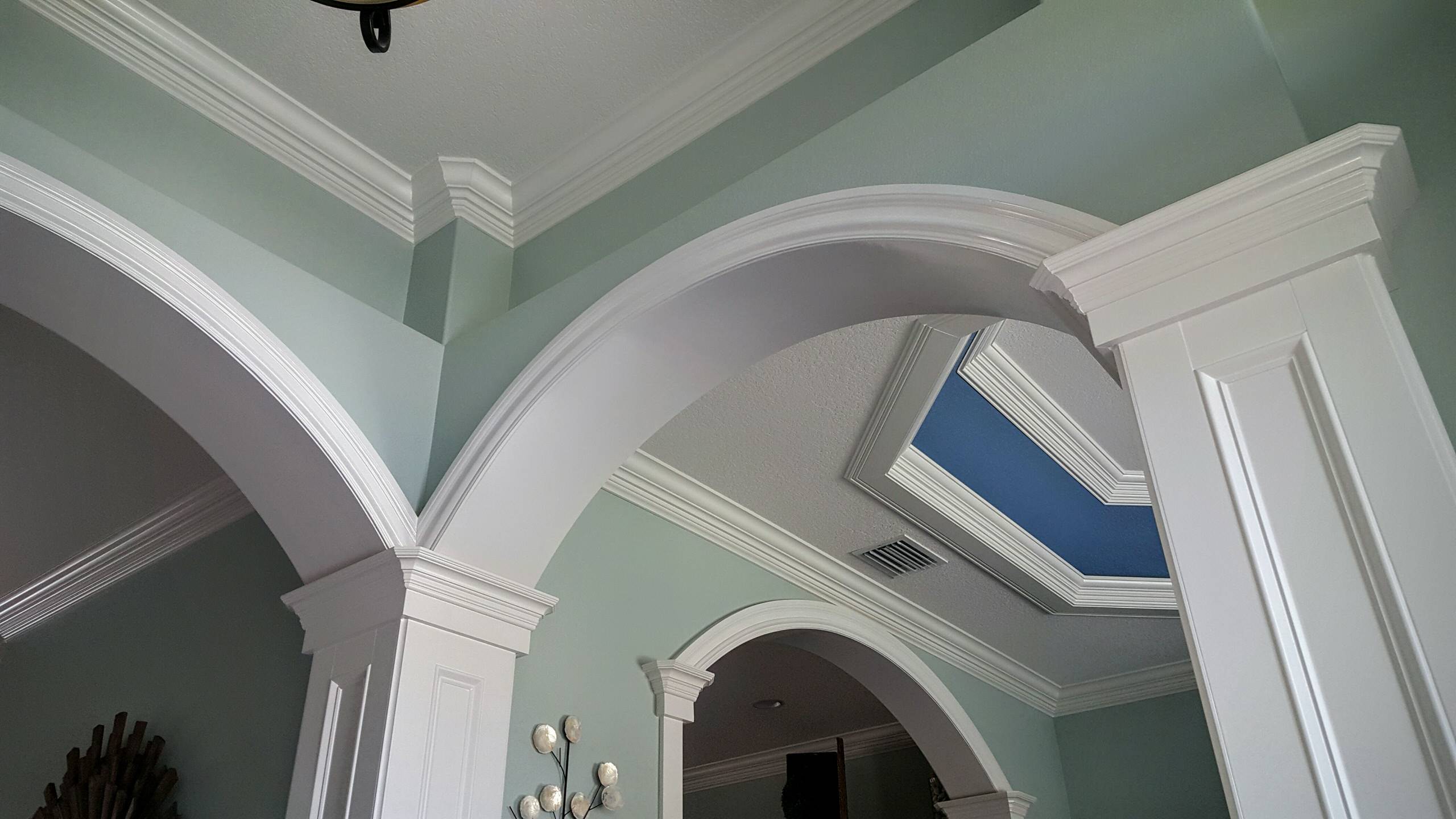 Custom Woodwoorking by JSR Trim Carpentry & Remodeling, Painted by Steve Kling