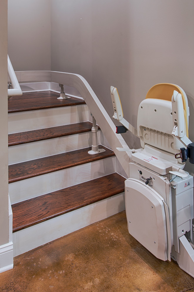 Basement Remodel with Living space and Stair Lift