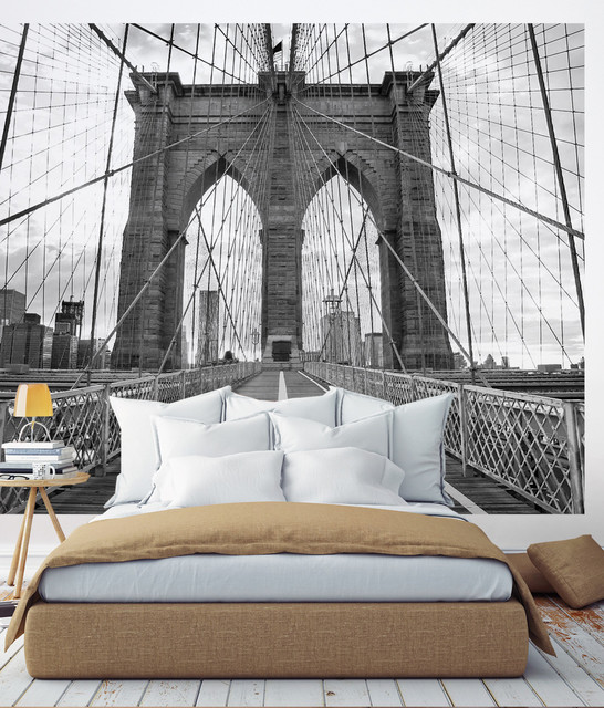 Brooklyn Bridge Photograph Wall Art, Peel and Stick Vinyl