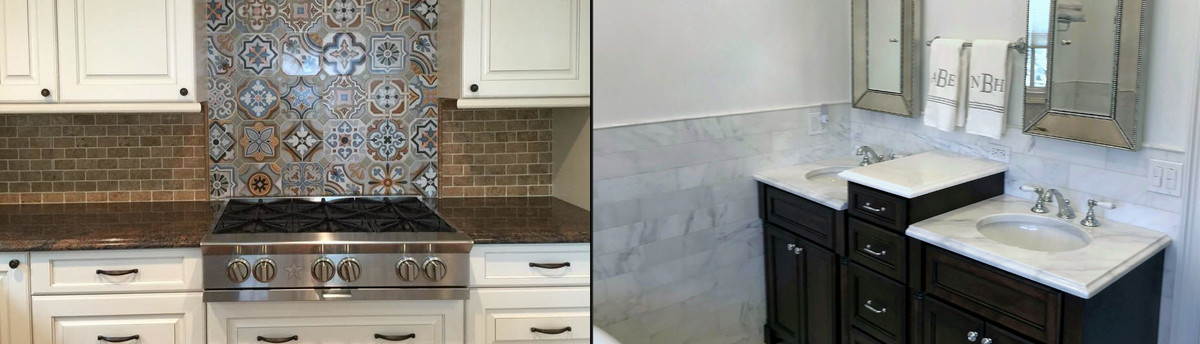 White Thasso Split Face Fireplace With Bianco Dolomite Floor
