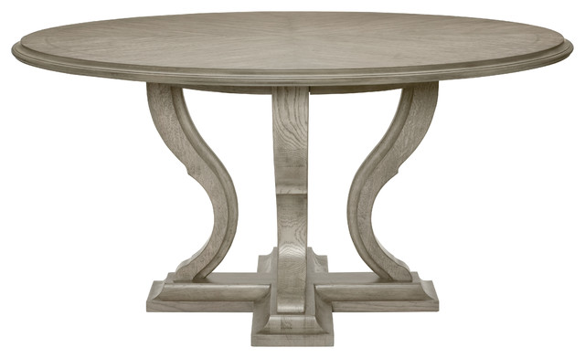 Bernhardt Marquesa Round Dining Table Gray Cashmere Finish Bernhardt Marquesa Round Dining Table Gray Cashmere Finish