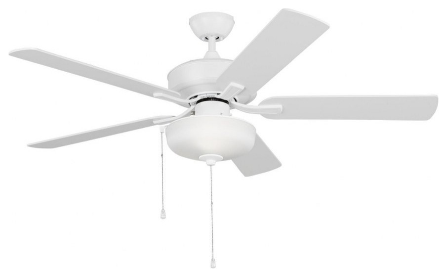 5 Blade Outdoor Ceiling Fan Light Kit In Traditional Style17.8 Inches