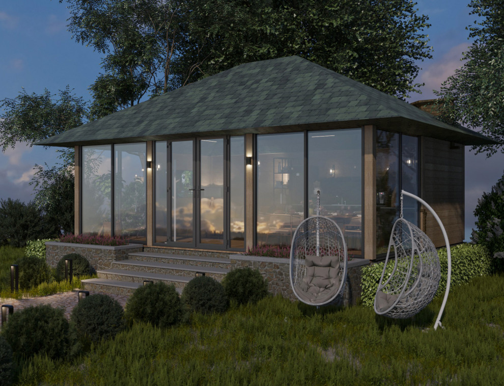 Беседка в продолжении проекта дома по Васту