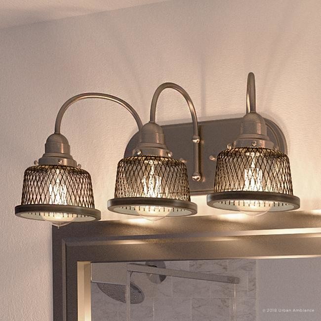 Luxury Vintage Bathroom Vanity Light, Eugene Series - Industrial ...