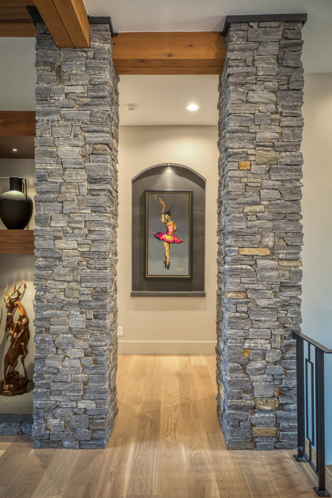 Hallway - contemporary hallway idea in Charlotte