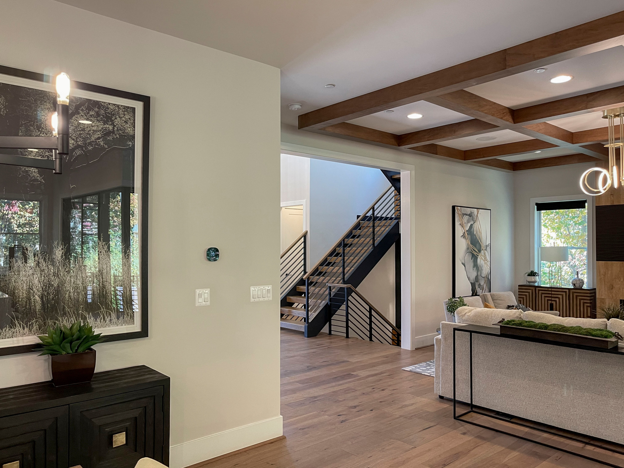 113_Floating Straight- Stringers with No Risers in Contemporary Home, Bethesda M