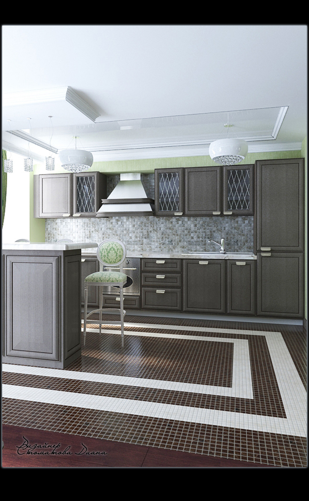 Квартира "классика в зеленом"