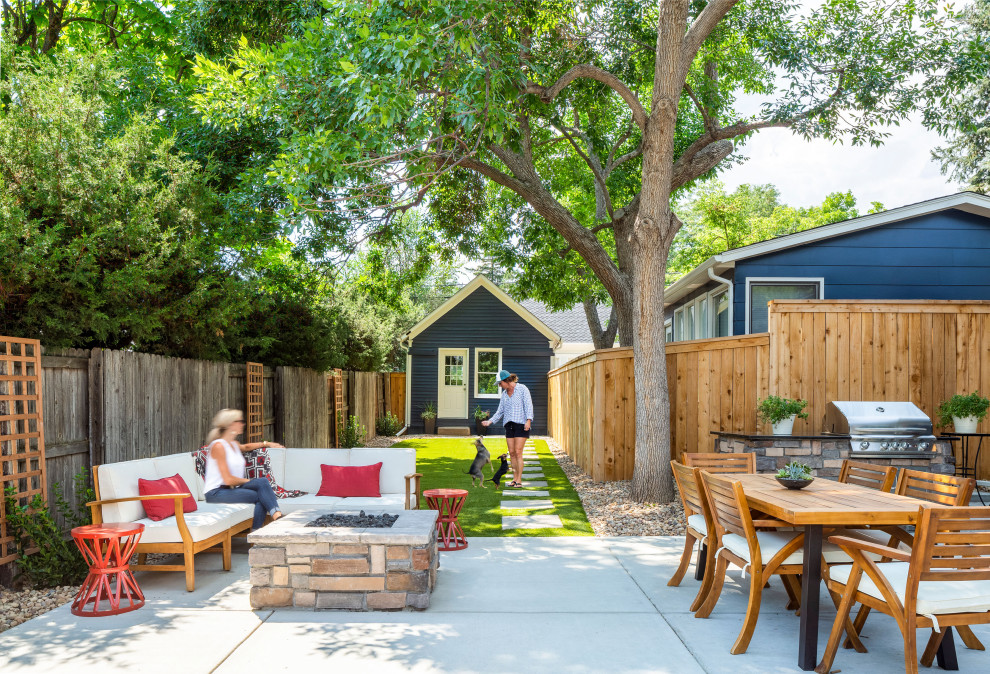 Patio - transitional patio idea in Denver