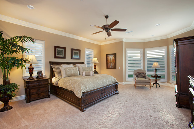 Del Sur French Country Home Master Bedroom Traditional
