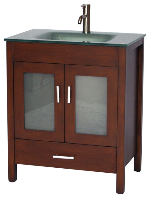 30 Inch Contemporary Style Single Sink Bathroom Vanity Model 2420