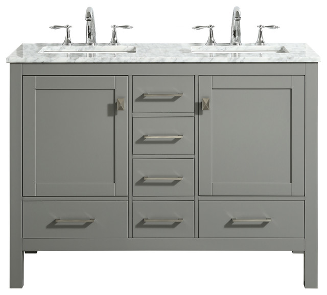 Eviva Aberdeen 48 Gray Bathroom Vanity Transitional Eviva Aberdeen 48 Gray Bathroom Vanity Transitional Vanities And Sink Consoles By Llc